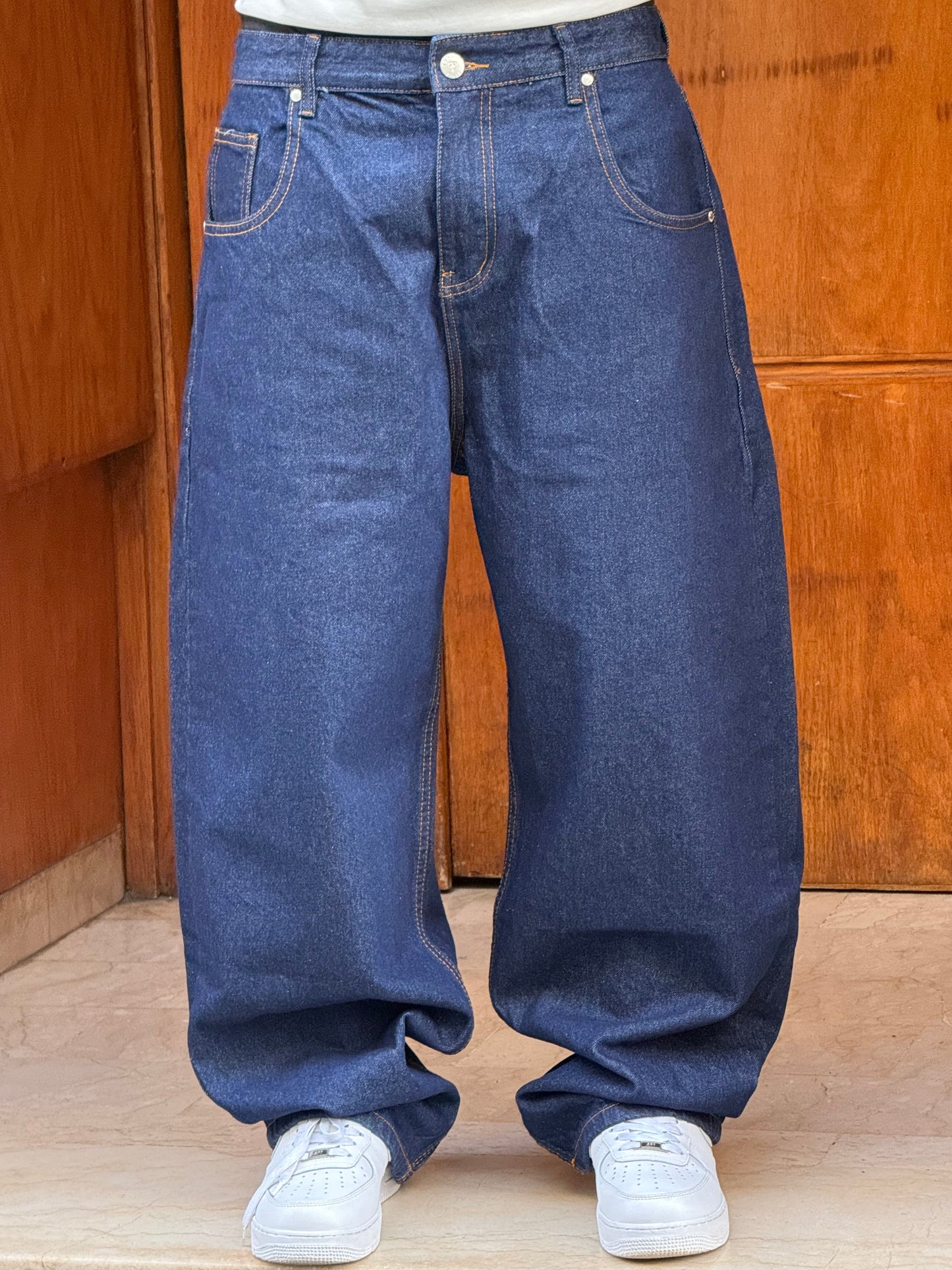 SUPPER BAGGY JEANS TORNADO STYLE (BLEU BRUT)