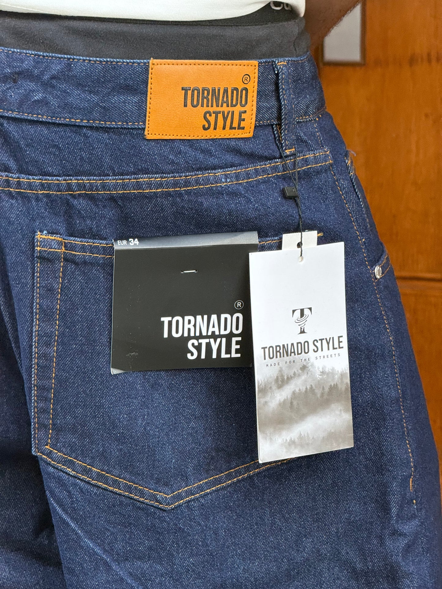 SUPPER BAGGY JEANS TORNADO STYLE (BLEU BRUT)