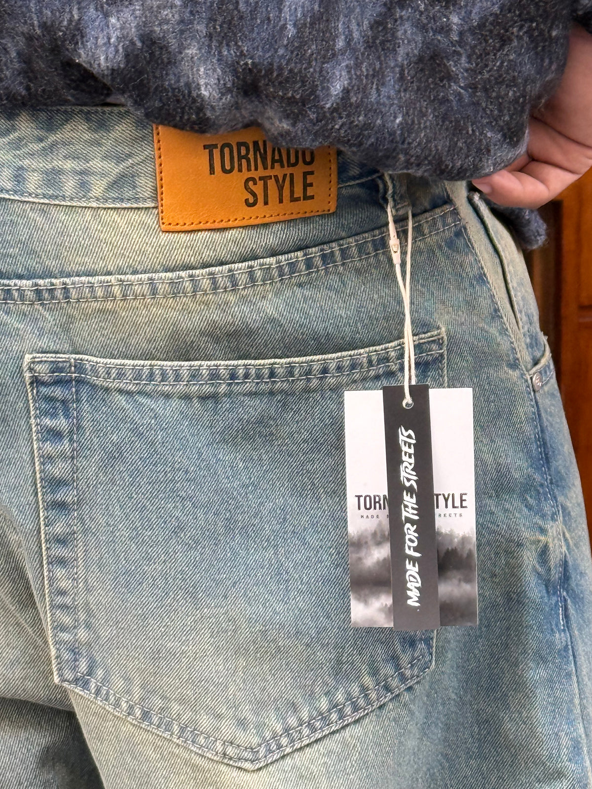 SUPPER BAGGY JEANS TORNADO STYLE (DIRTY VERT)