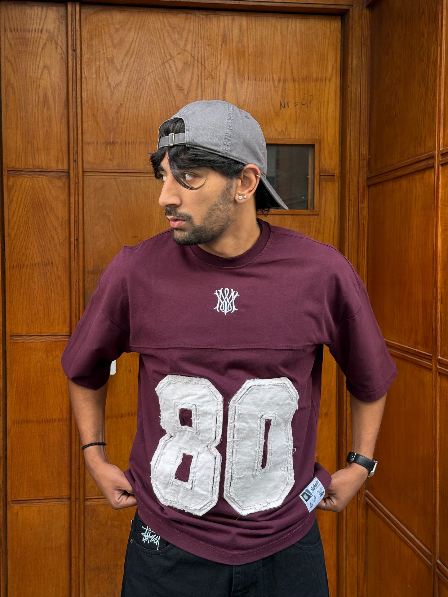 T-SHIRT MS 80 BURGUNDY