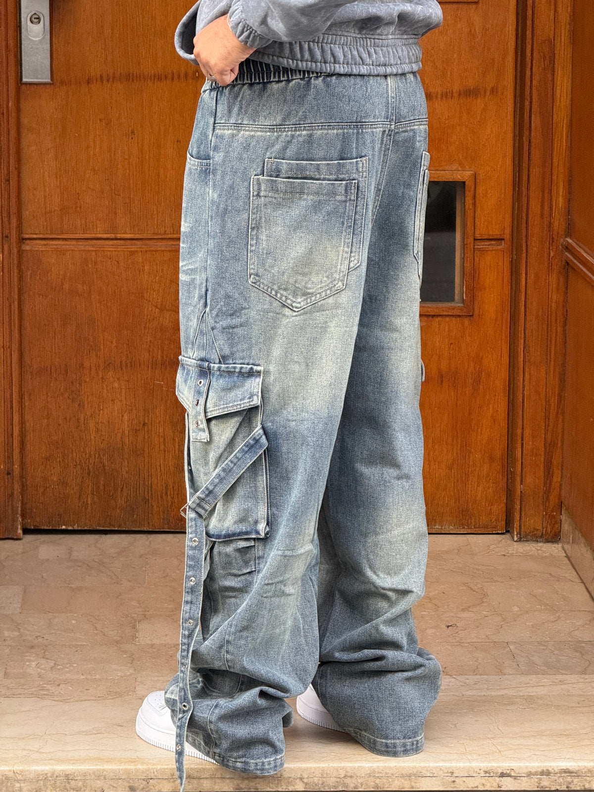 CARGO JEANS LASER DIRTY CN