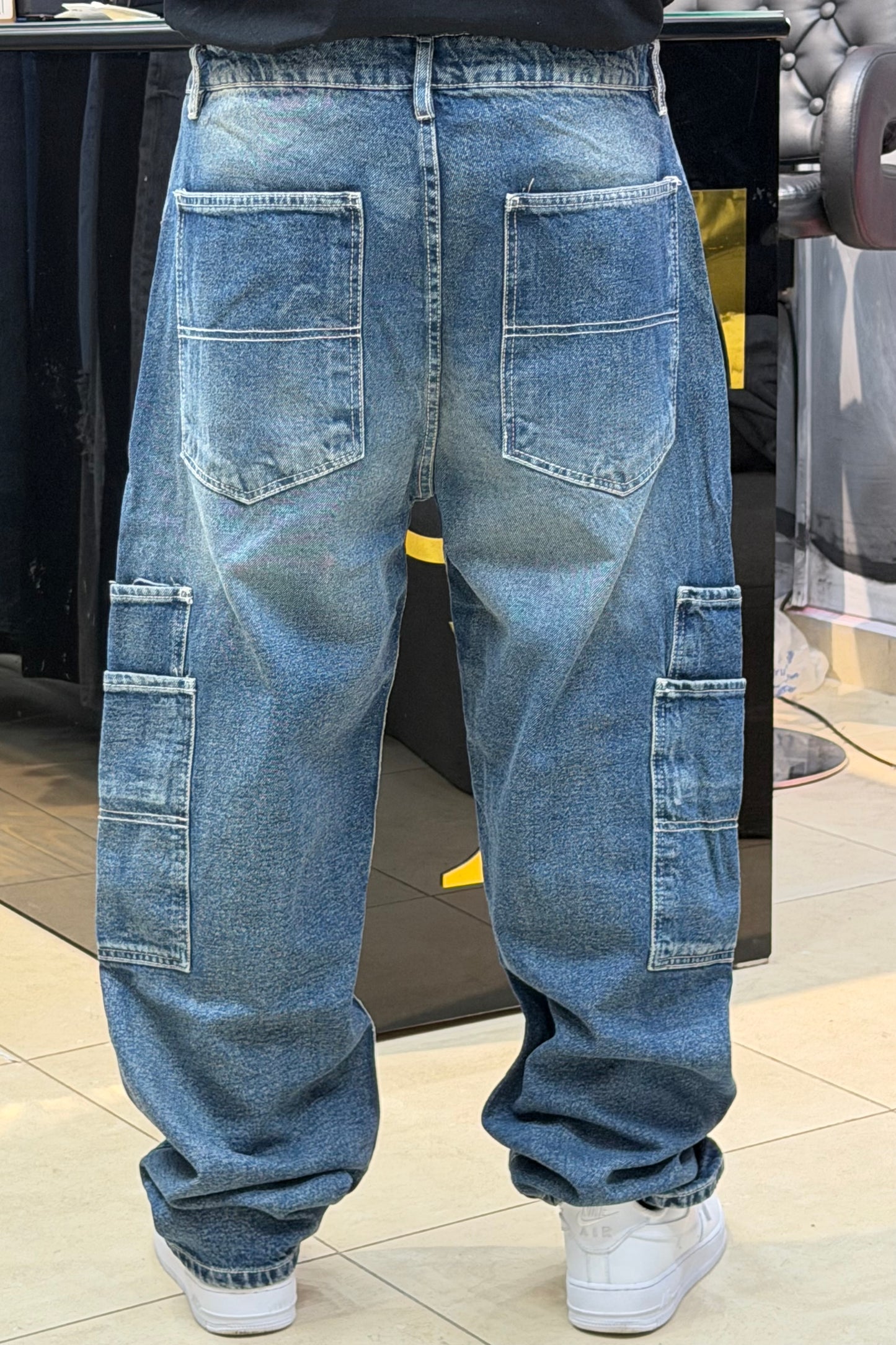 CARGO JEANS DOUBLE POCHE DIRTY
