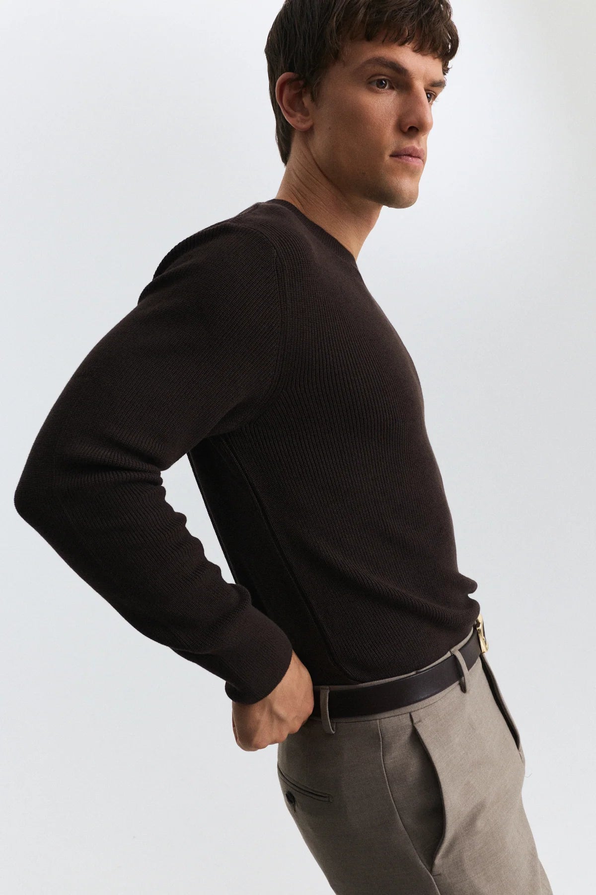 JUMPER BASIC BROWN A25Y3153 ANT
