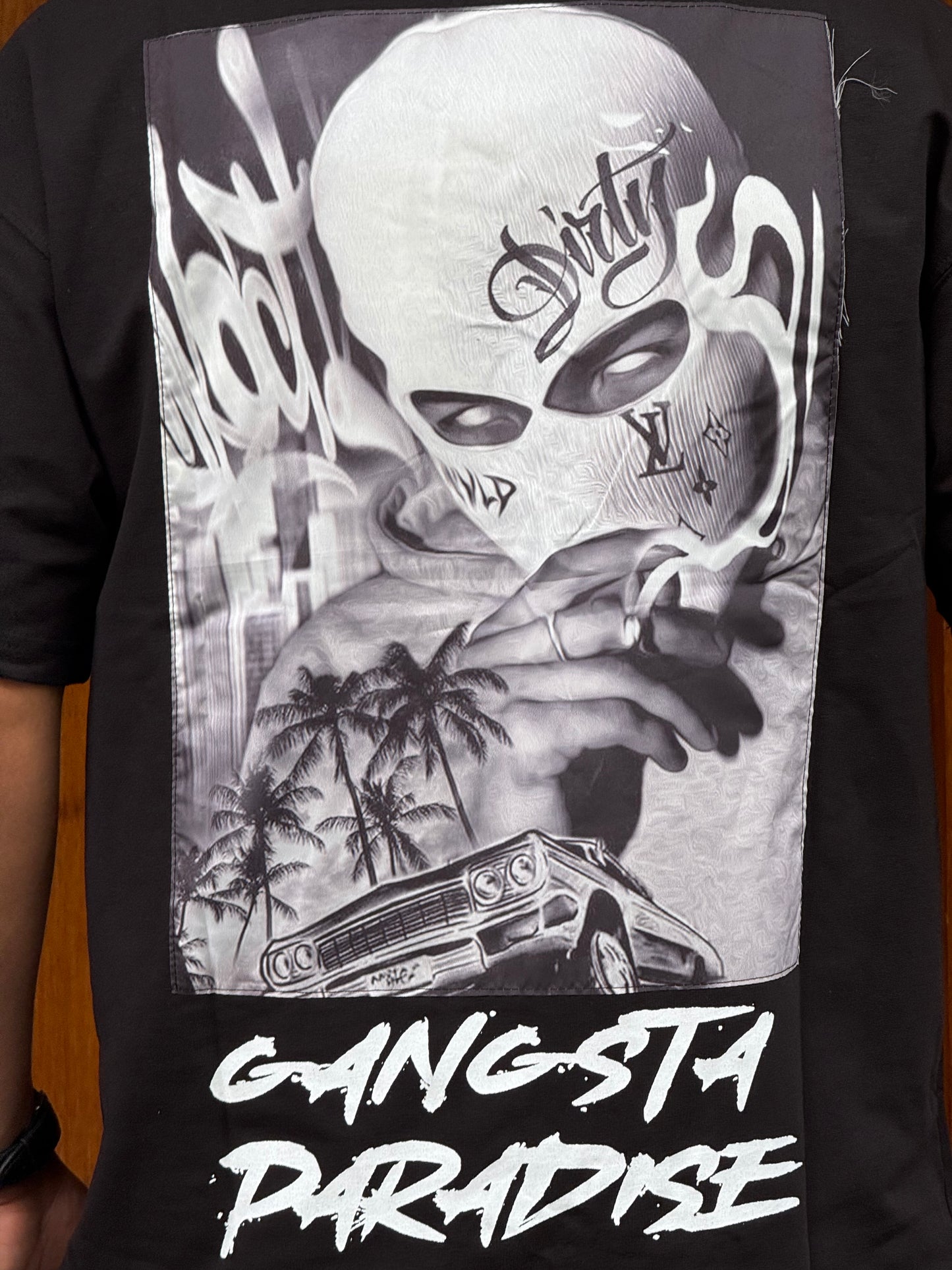 T-SHIRT GANGSTA BLACK ESCO