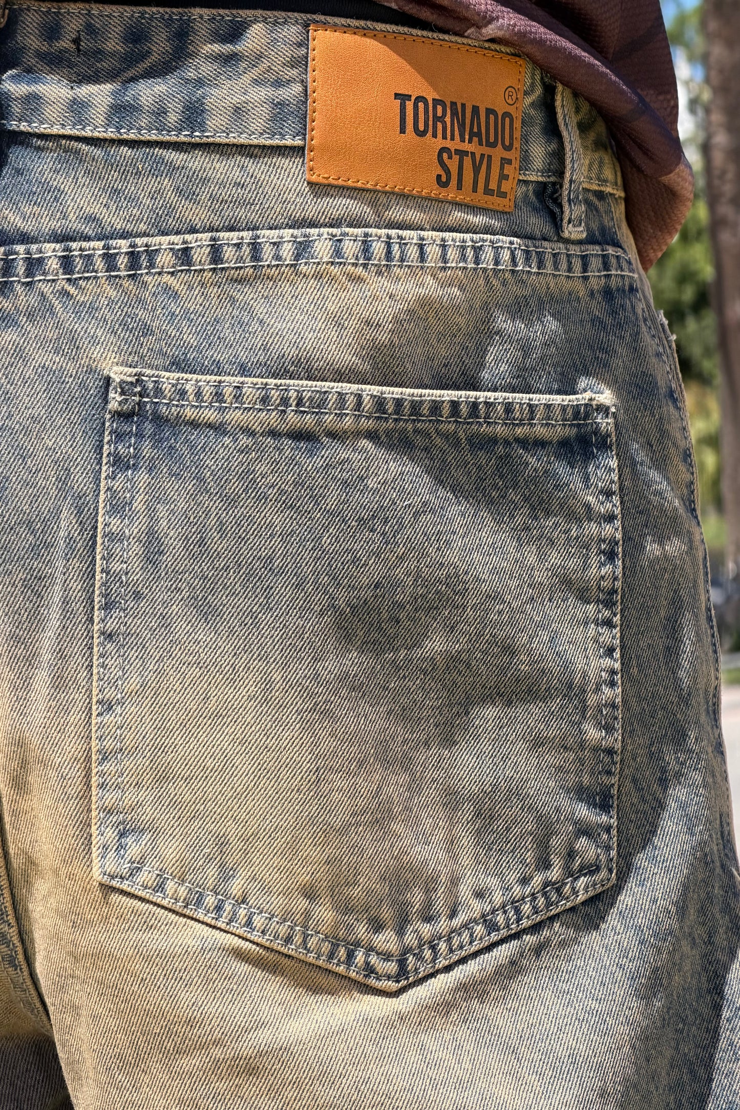 SUPPER BAGGY JEANS TORNADO STYLE DIRTY BROWN