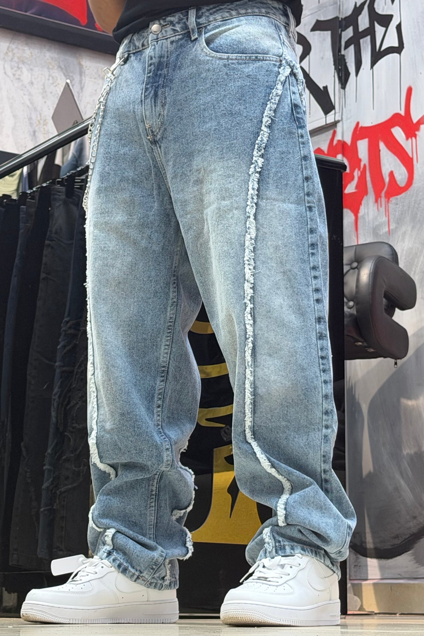 BAGGY JEANS STORM BLEU