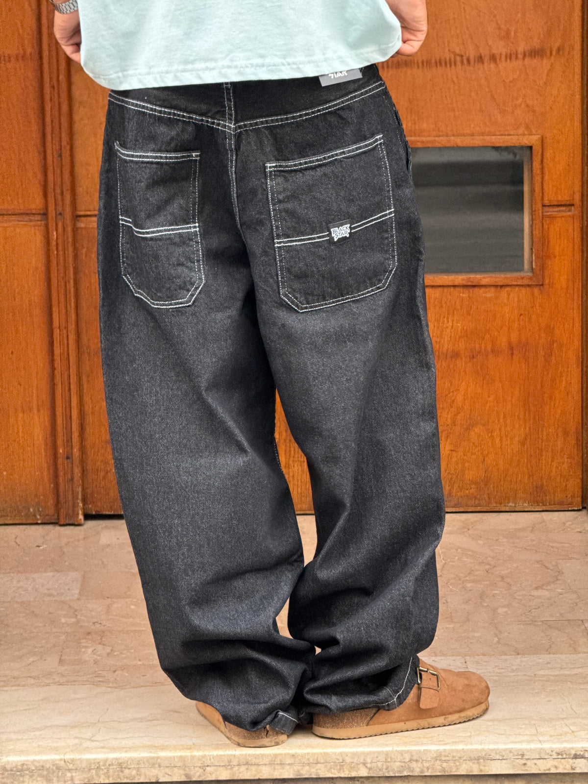 SUPPER BAGGY JEANS (NOIR BRUT)