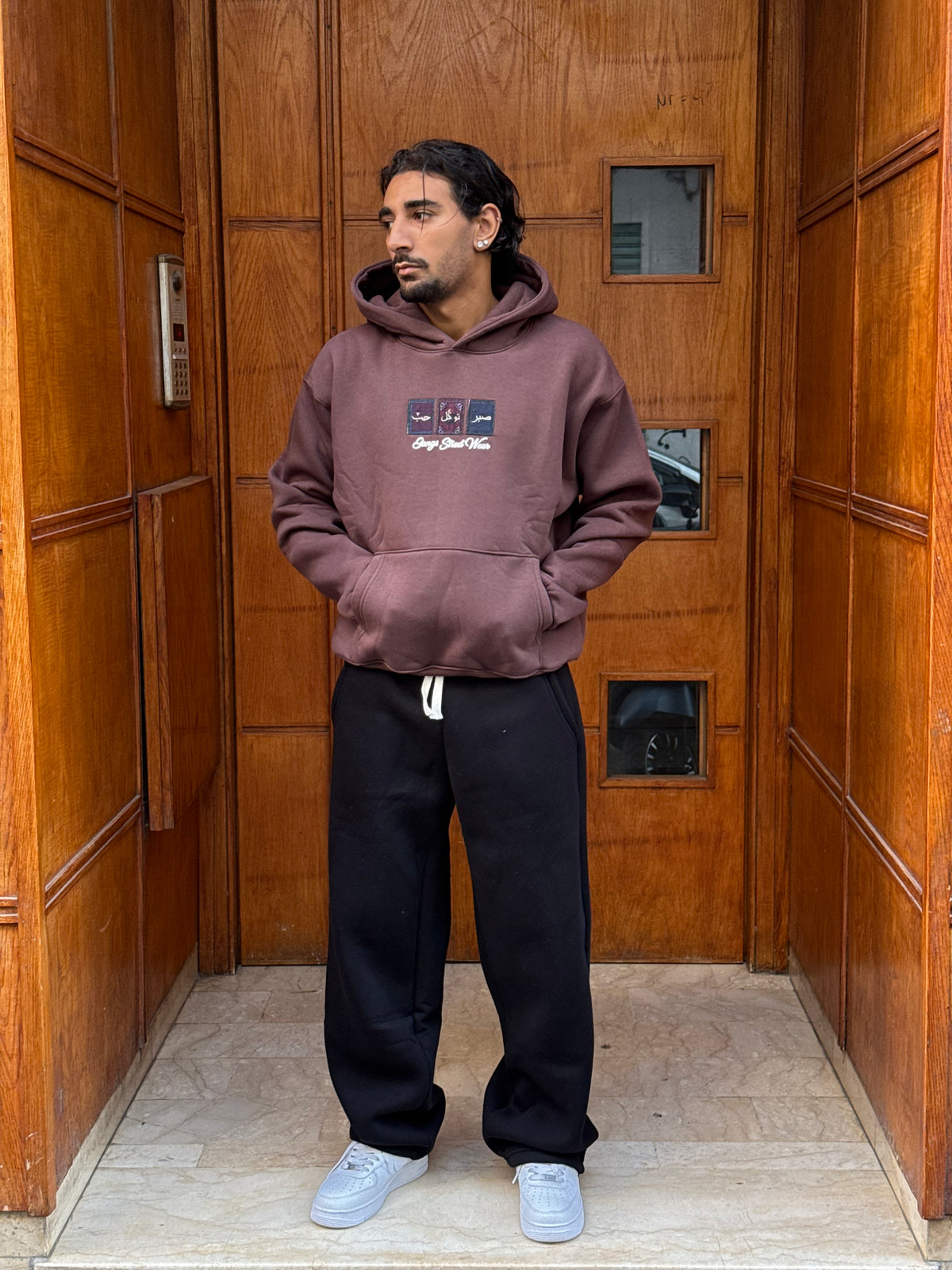 HOODIES (حب) BROWN BL