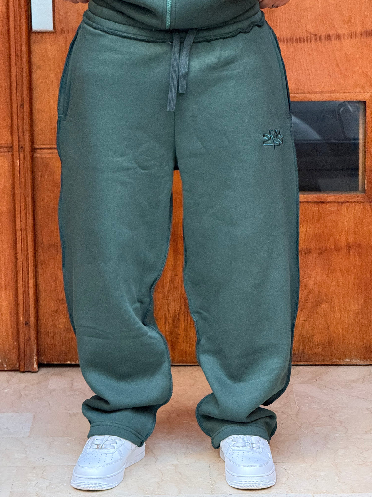 ENSEMBLE ZIP BRODERIE JL GREEN