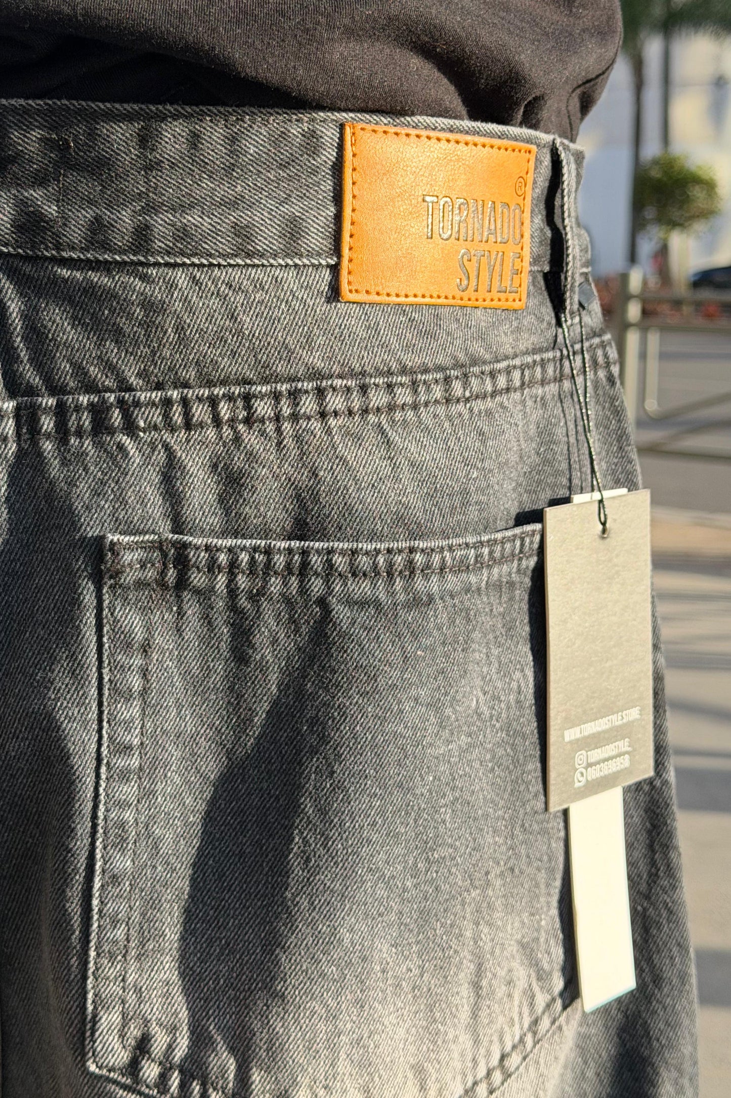 SUPPER BAGGY JEANS TORNADO STYLE (NOIR)