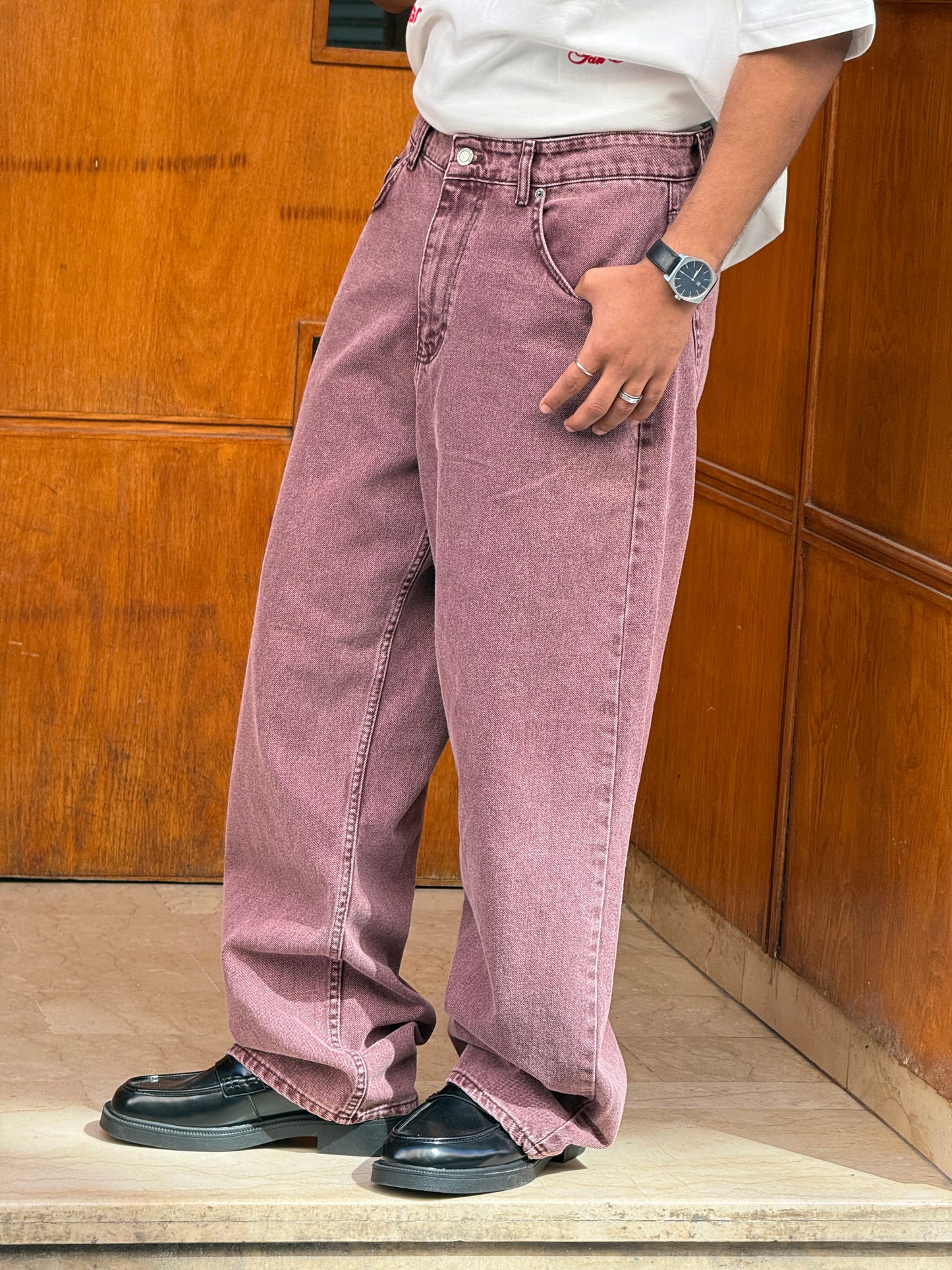 SUPPER BAGGY STUSSY BURGUNDY