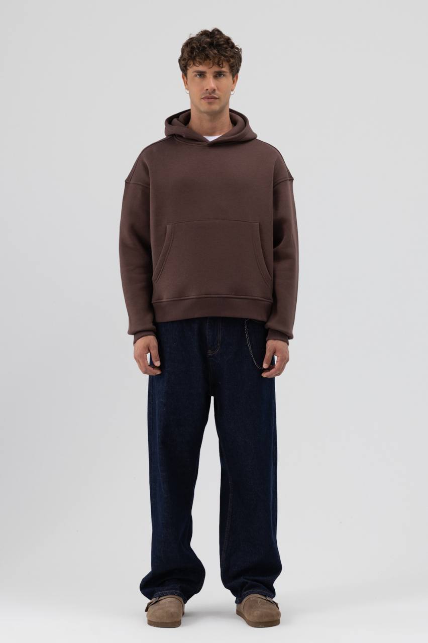 HOODIES BASIC ANT BROWN 9435