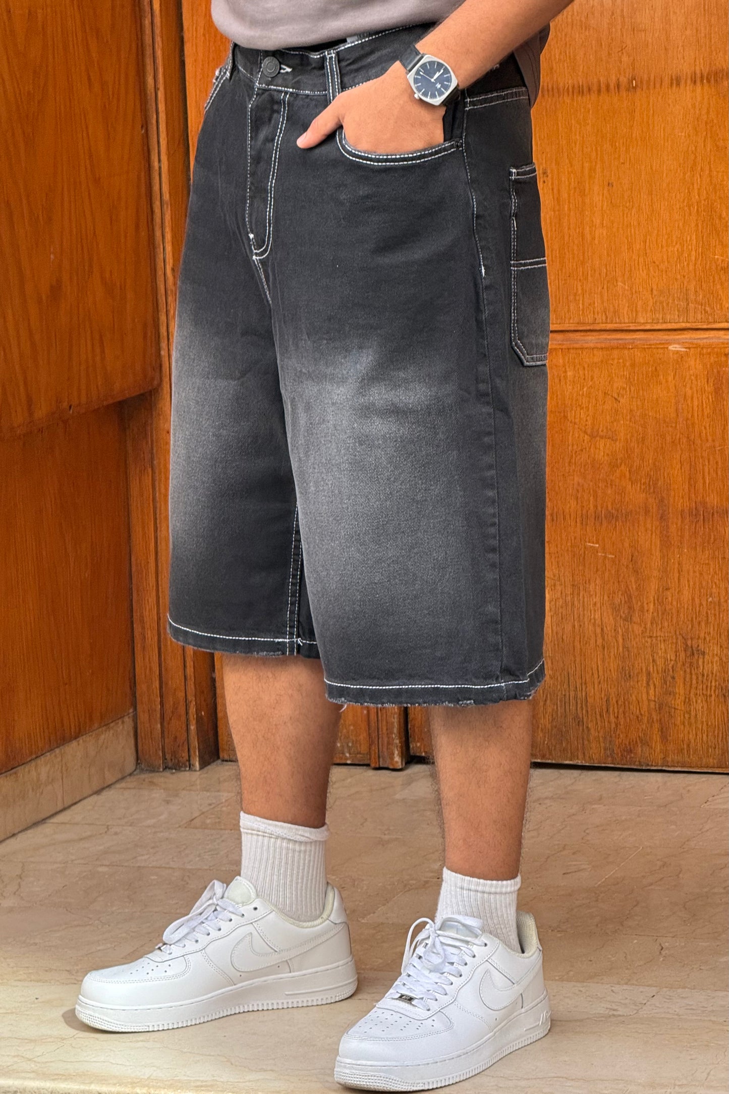SKATER JORTS BLACK CT BS