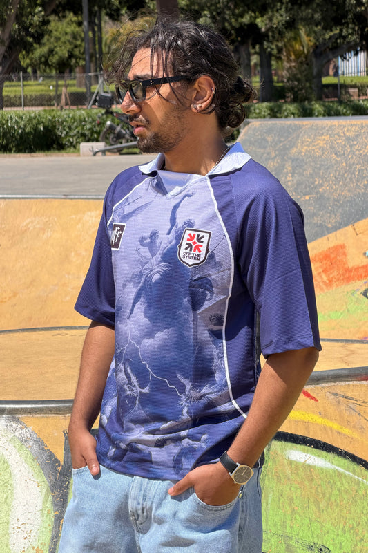 AMERICAN T-SHIRT OFF BLUE 8895