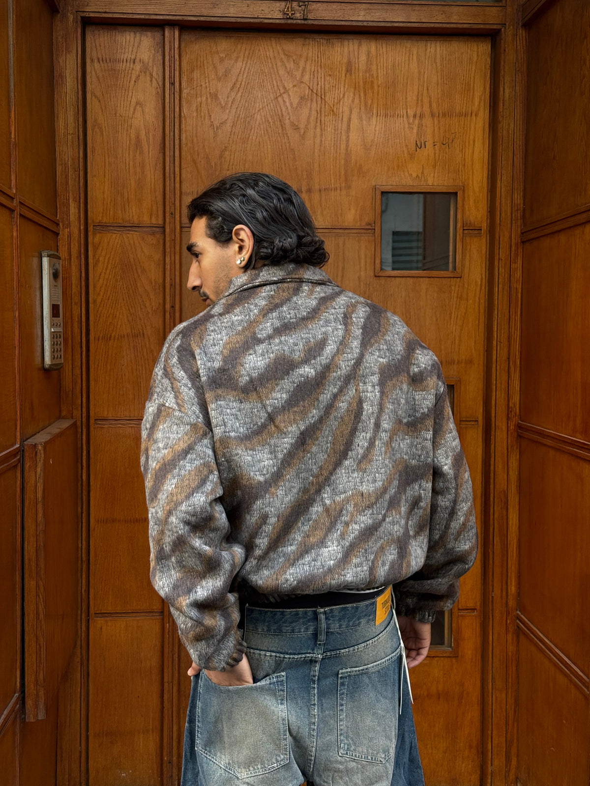 JACKET ZEBRA BROWN PZ