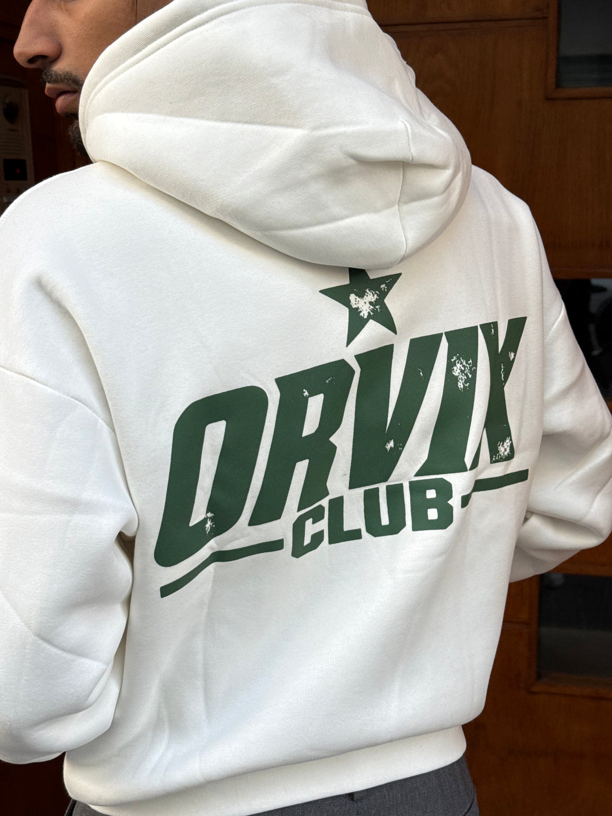 HOODIES CROP ZIP ORVIX CLUB WHITE OVX
