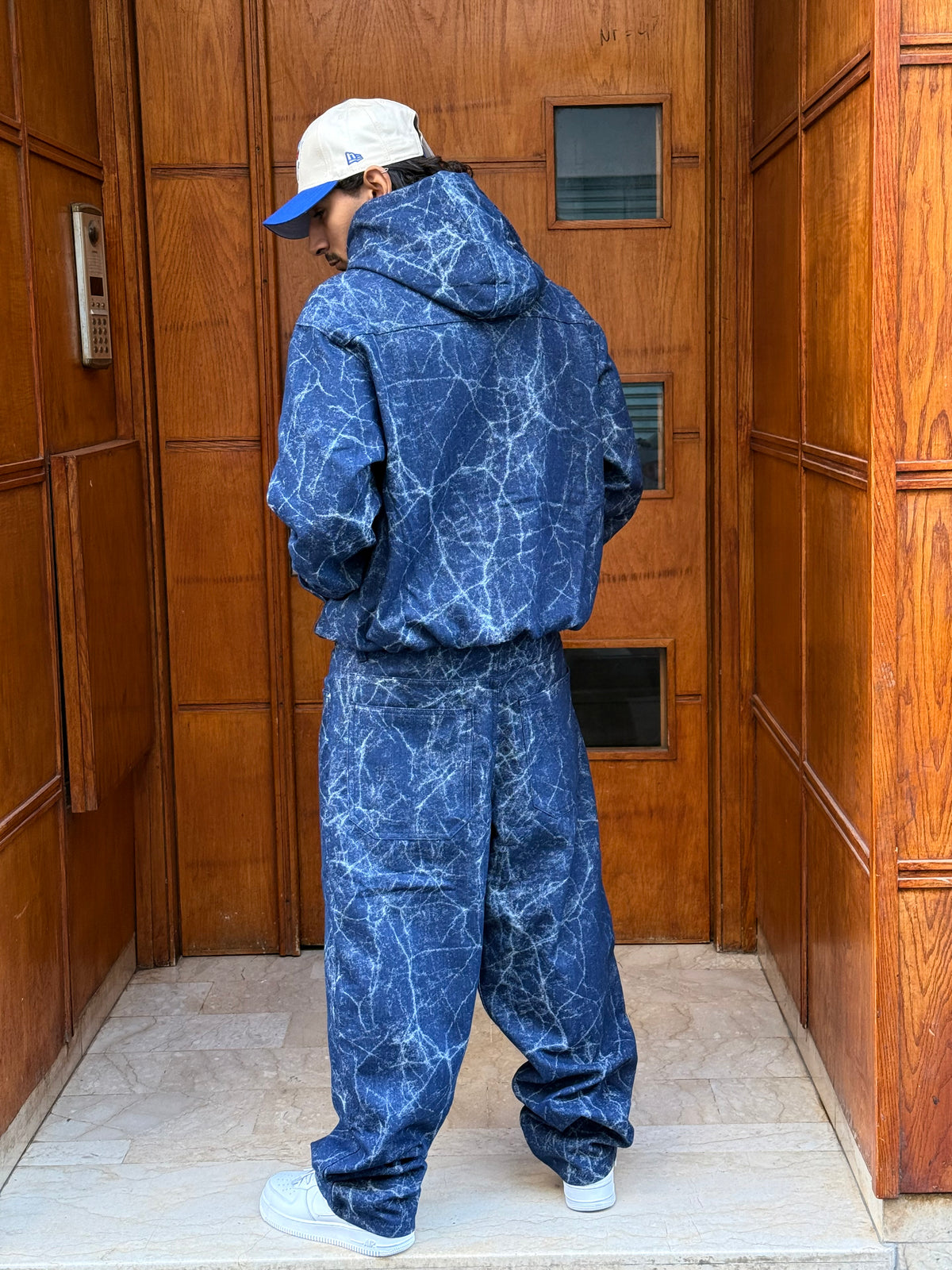 ENSEMBLE JEANS IMPRIME ZIP BLUE