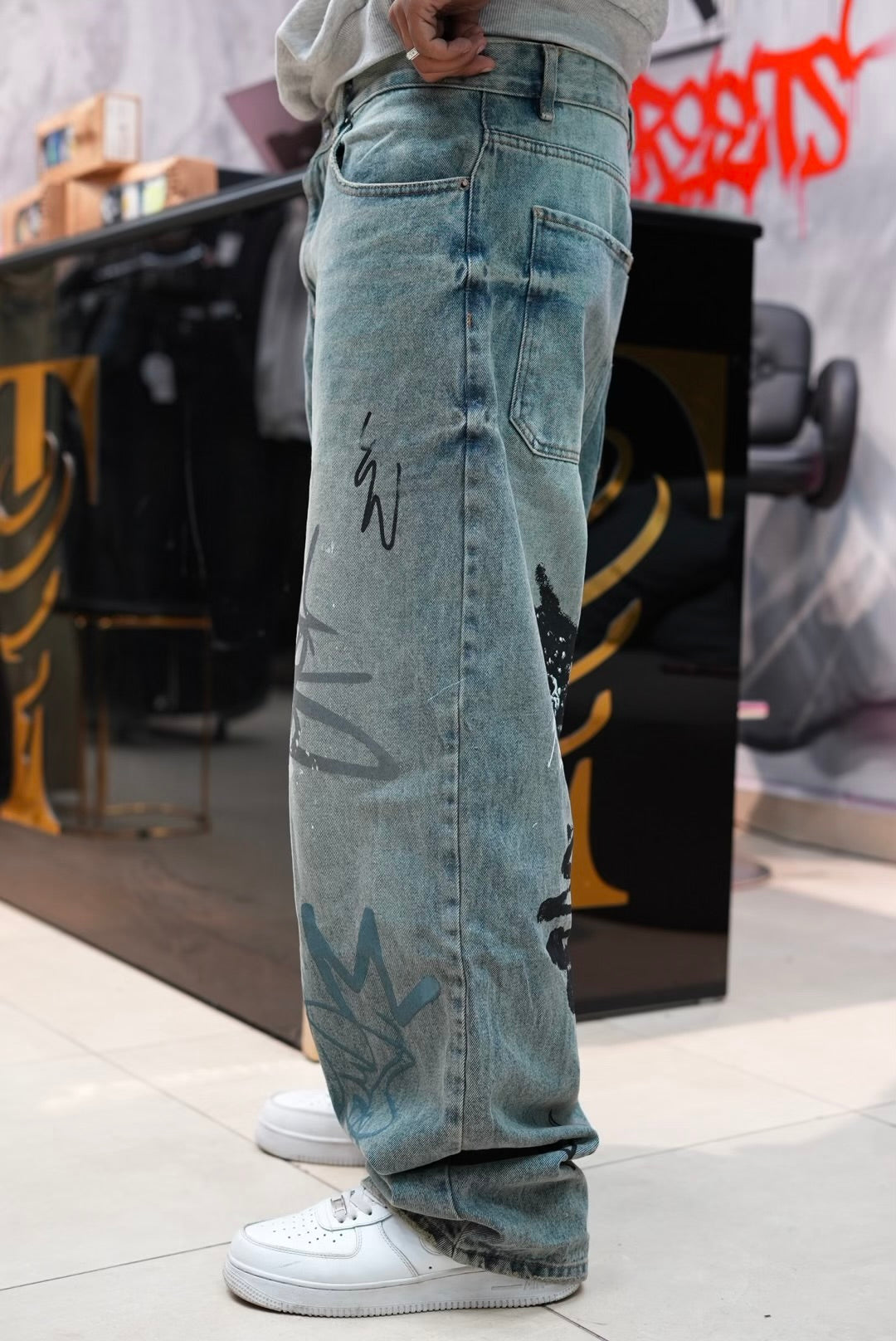 BAGGY JEANS GRAFFITI V2 DIRTY