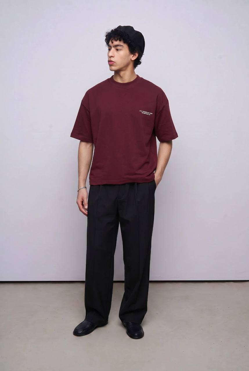 T-SHIRT CROPPED BAR.CODE 123 CHERRY BR 20-252