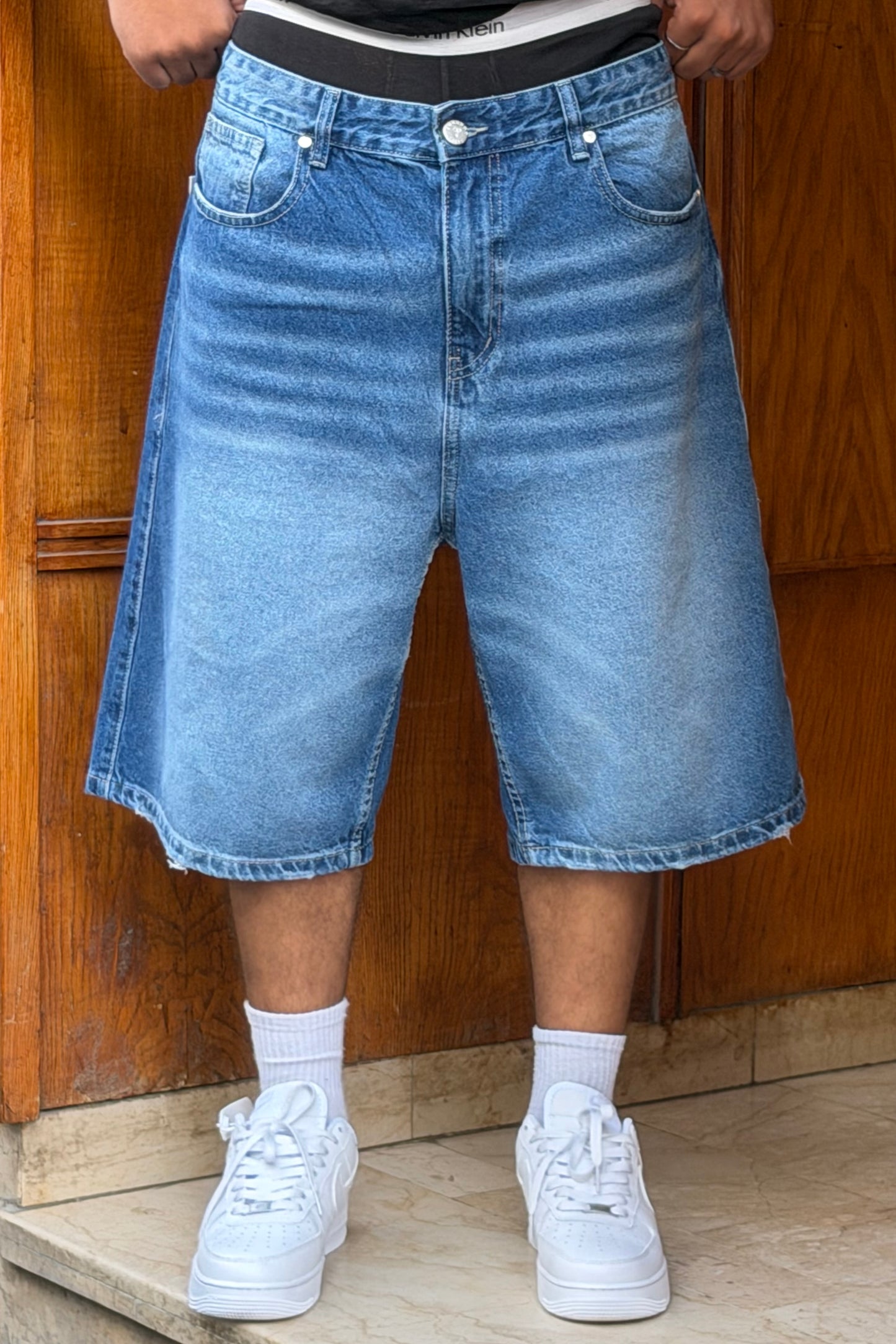 BAGGY JORTS TORNADO STYLE (BLEU)