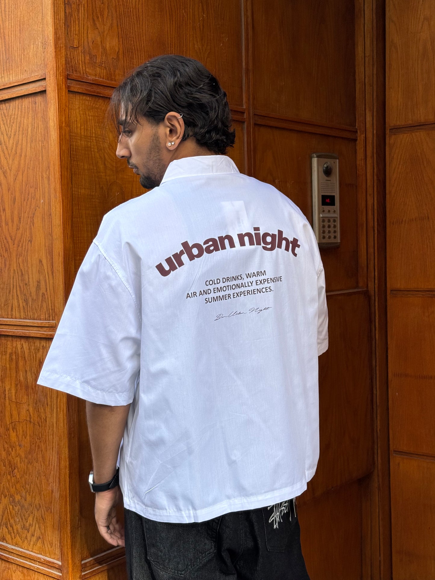 CHEMISE CROP URBAN NIGHT BR WHITE 10-240