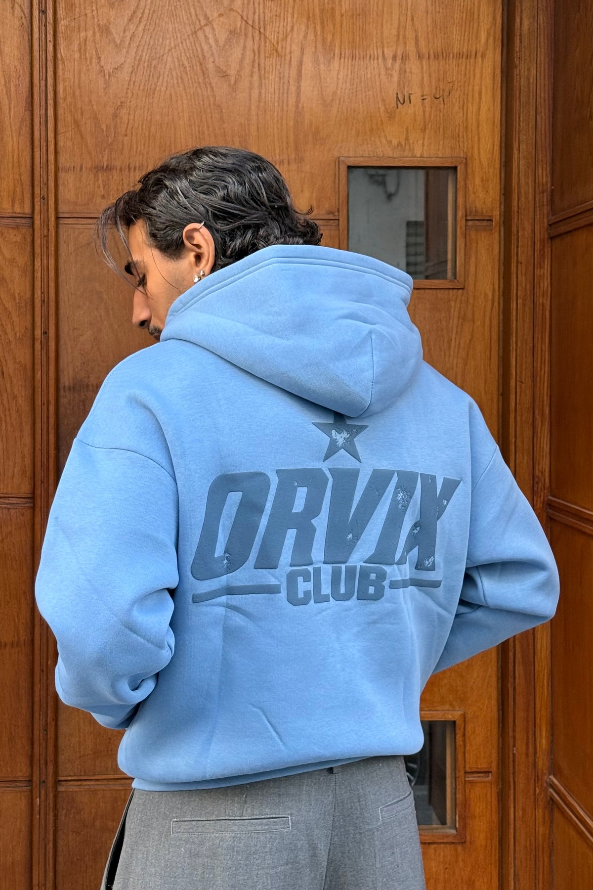 HOODIES CROP ZIP ORVIX CLUB BLUE OVX