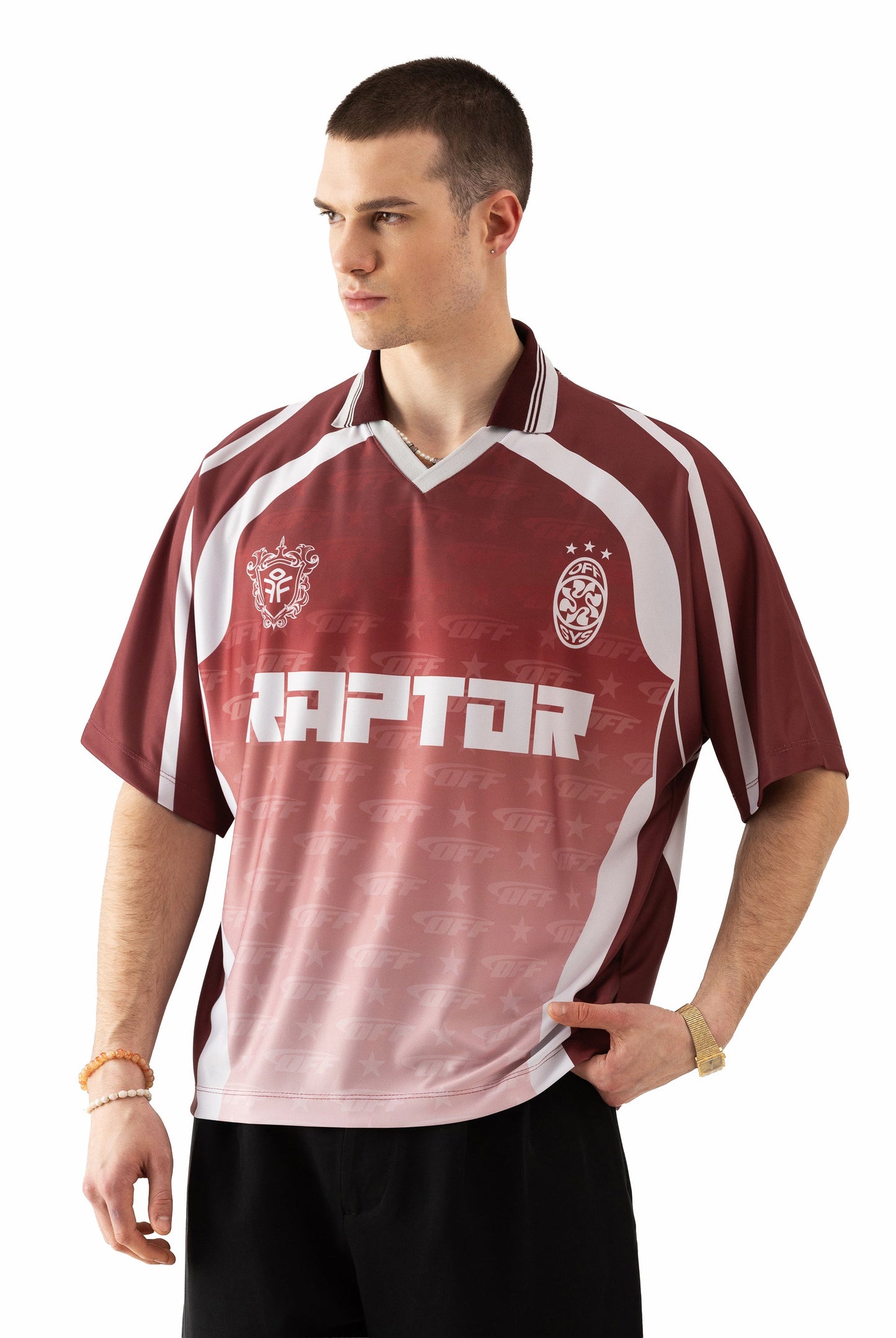 AMERICAN T-SHIRT RAPTOR BURGUNDEY 8891