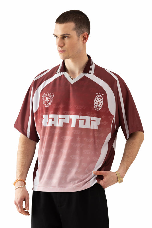 AMERICAN T-SHIRT RAPTOR BURGUNDEY 8891