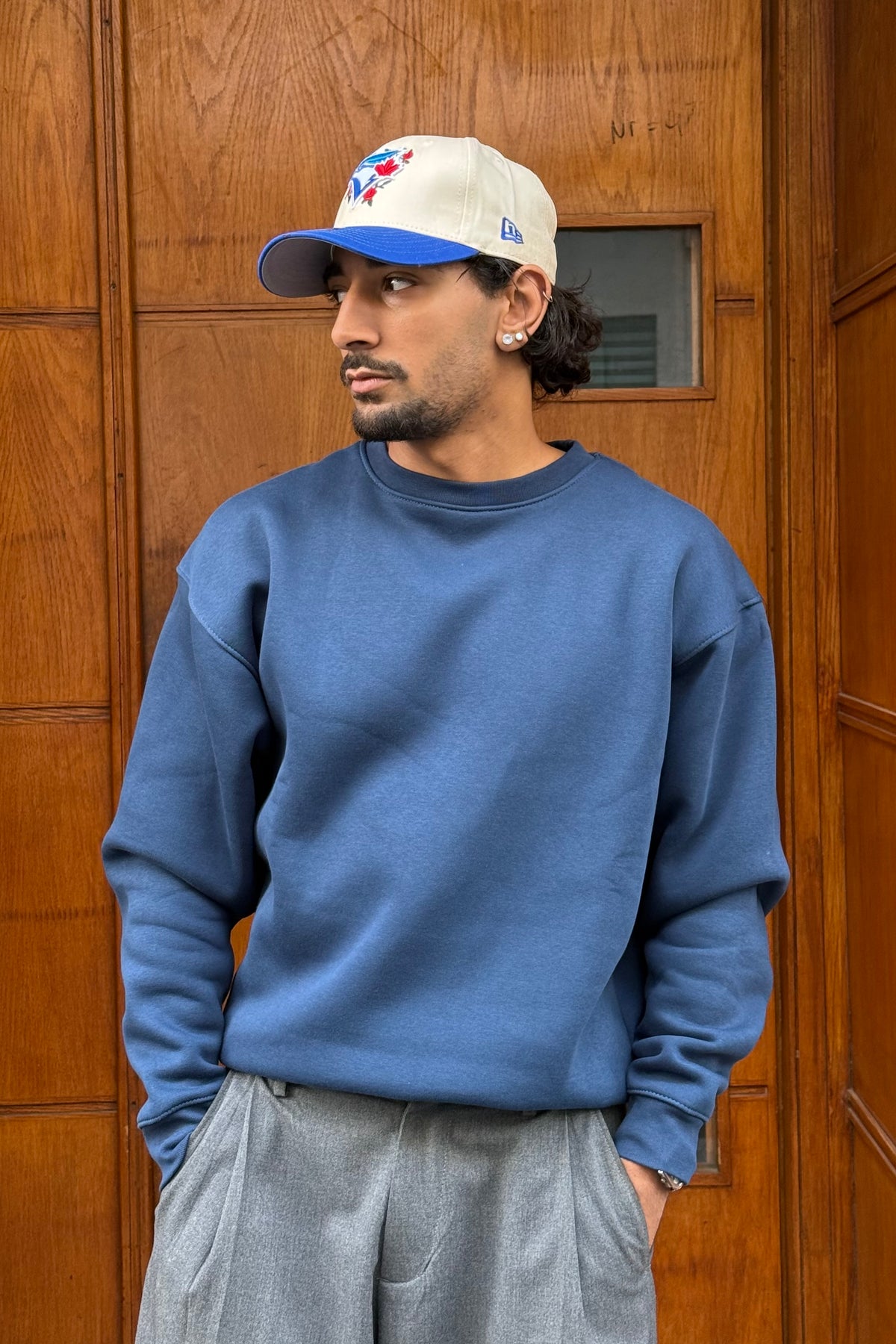 SWEATSHIRT BASIC JL NAVY BLUE