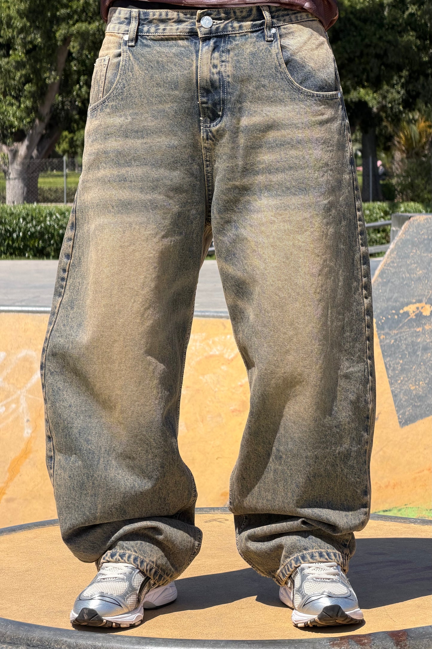SUPPER BAGGY JEANS TORNADO STYLE DIRTY BROWN