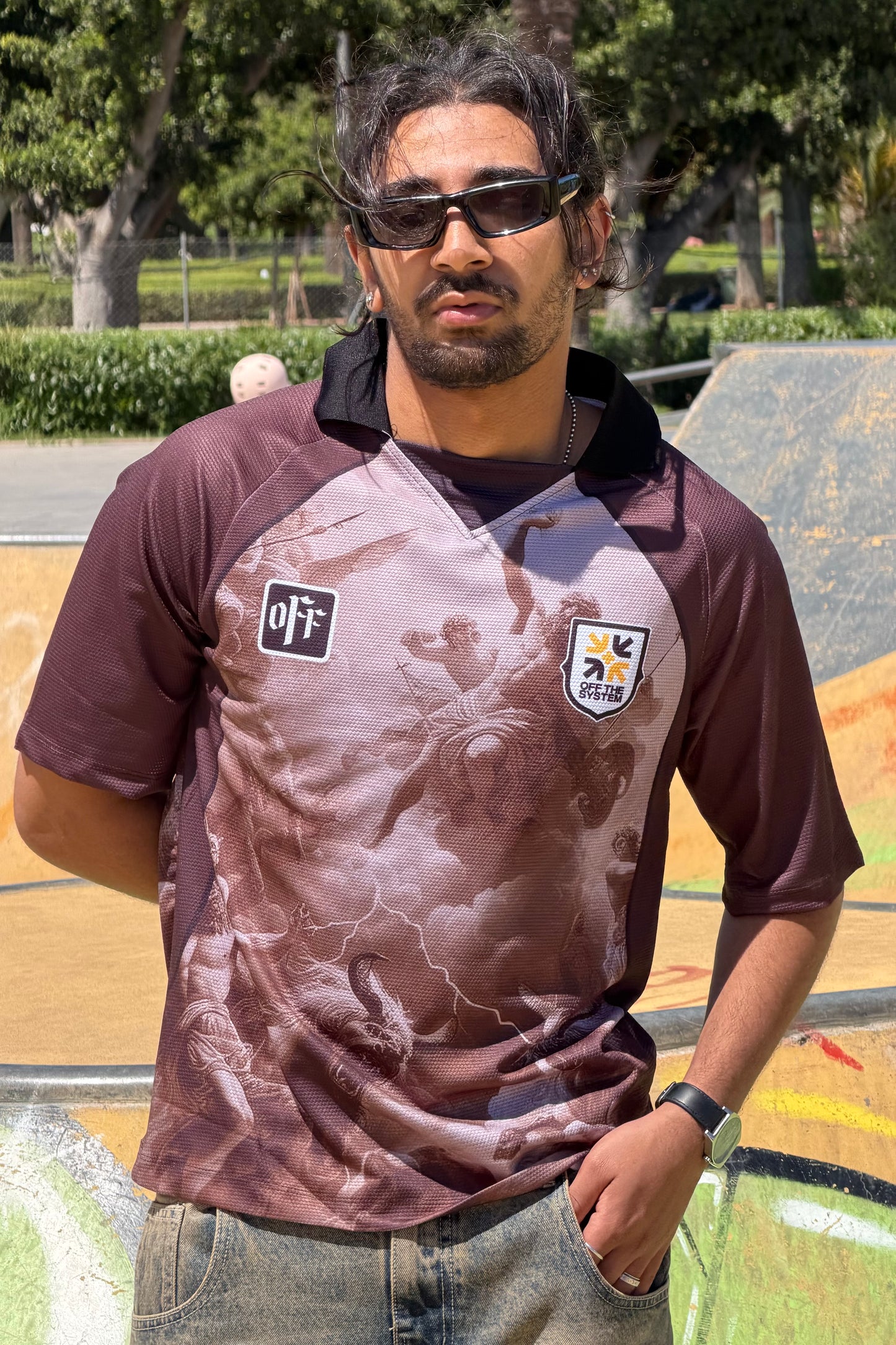 AMERICAN T-SHIRT OFF BROWN 8895