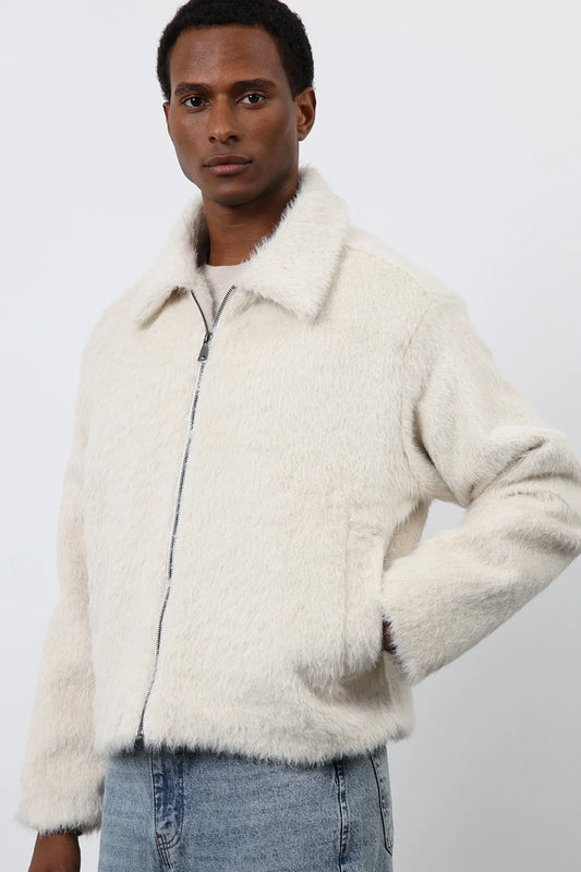 Soft Textured Jacket WHITE A25Y8331 ANT