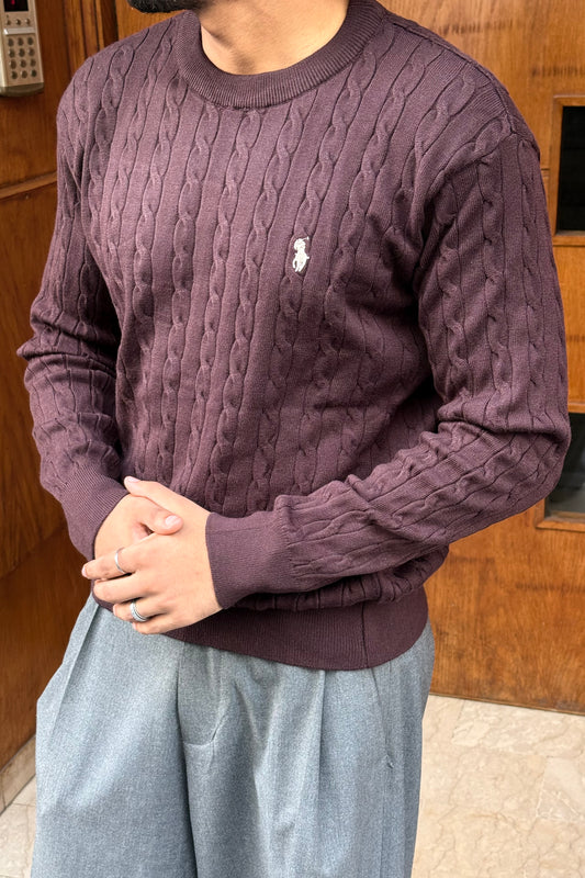 PULL RALPH LAUREN BROWN