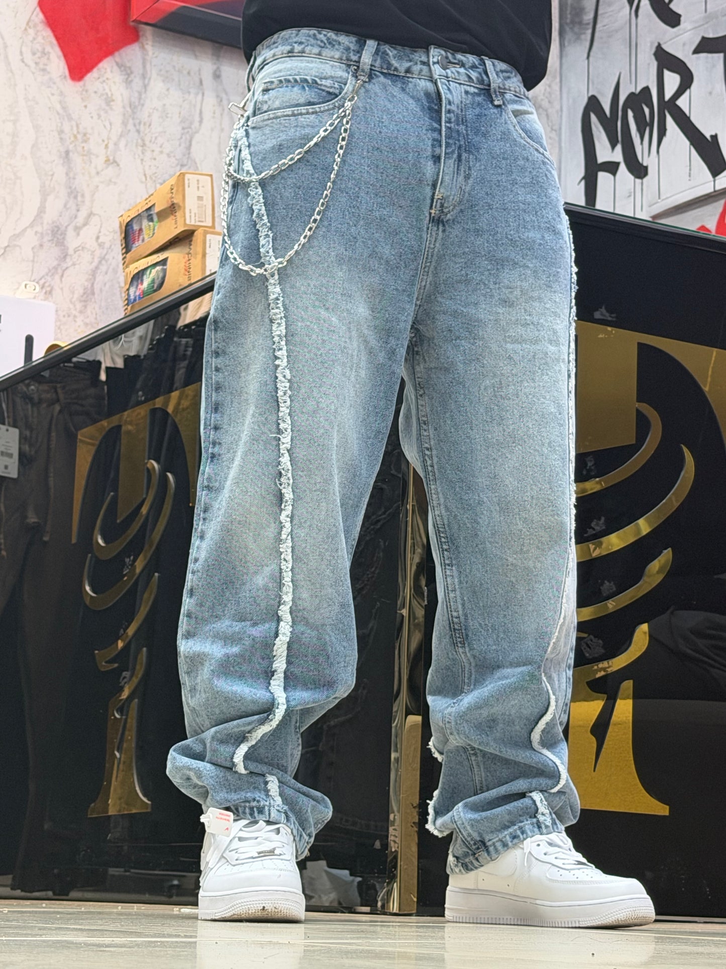 BAGGY JEANS STORM BLEU