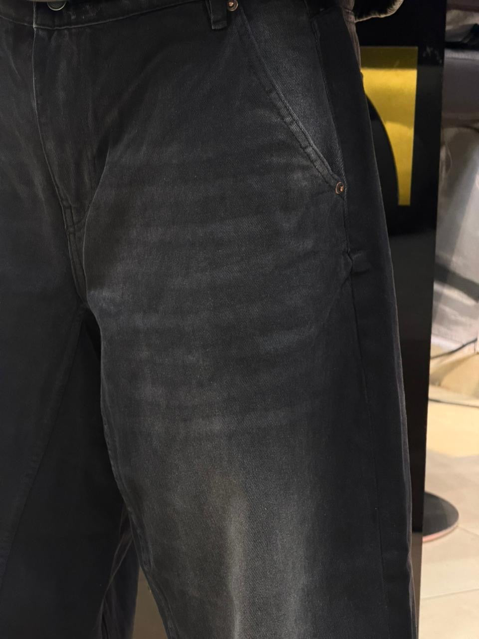 BALLOON FIT JEANS NOIR