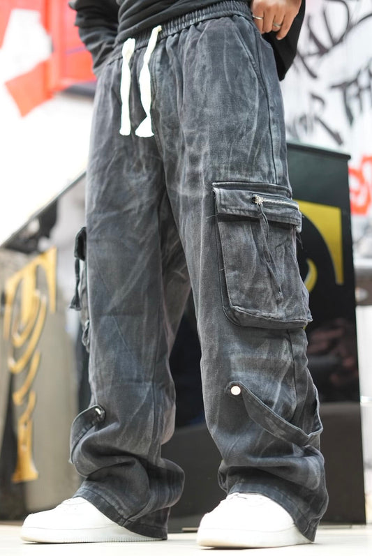 CARGO POCHE ZIP BLACK