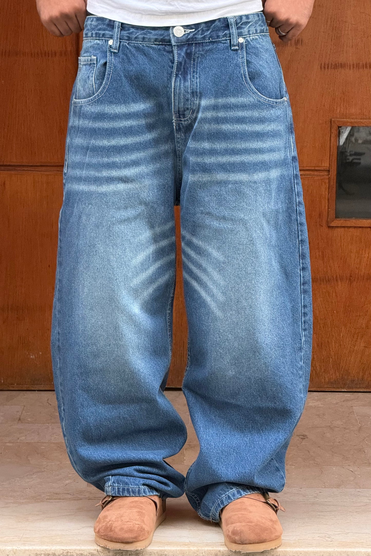 SUPPER BAGGY JEANS TORNADO STYLE (BLEU DIRTY)