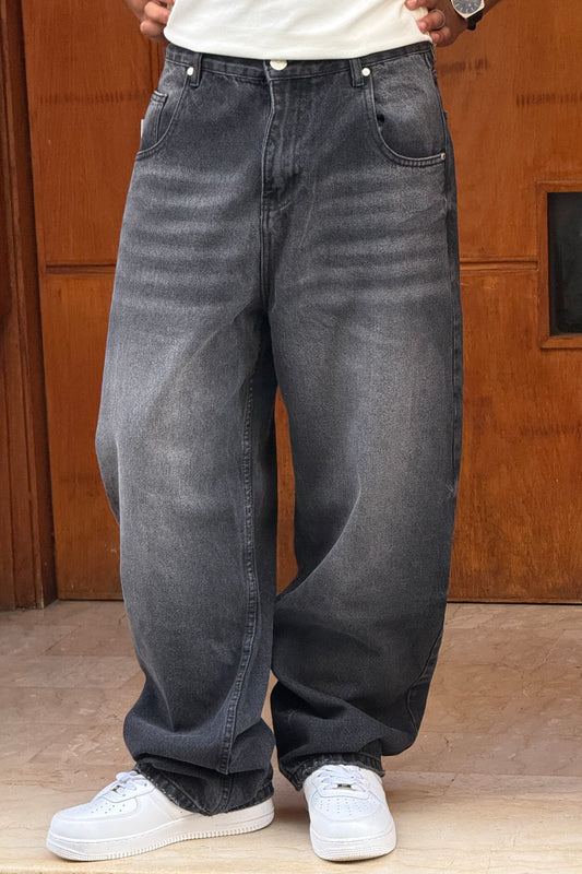SUPPER BAGGY JEANS TORNADO STYLE (NOIR)