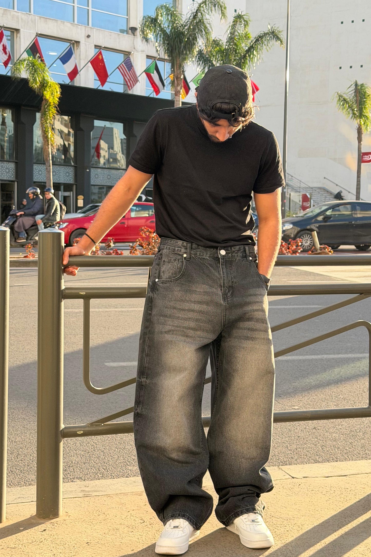 SUPPER BAGGY JEANS TORNADO STYLE (NOIR)
