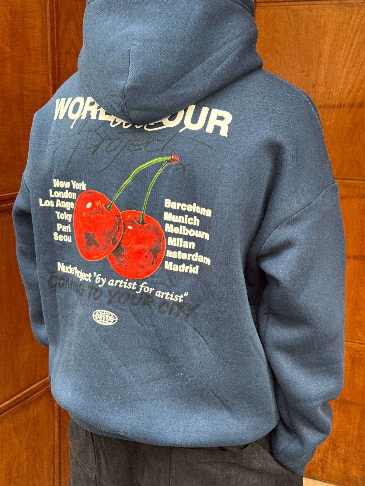 HOODIES WORLD TOUR BLUE OVX