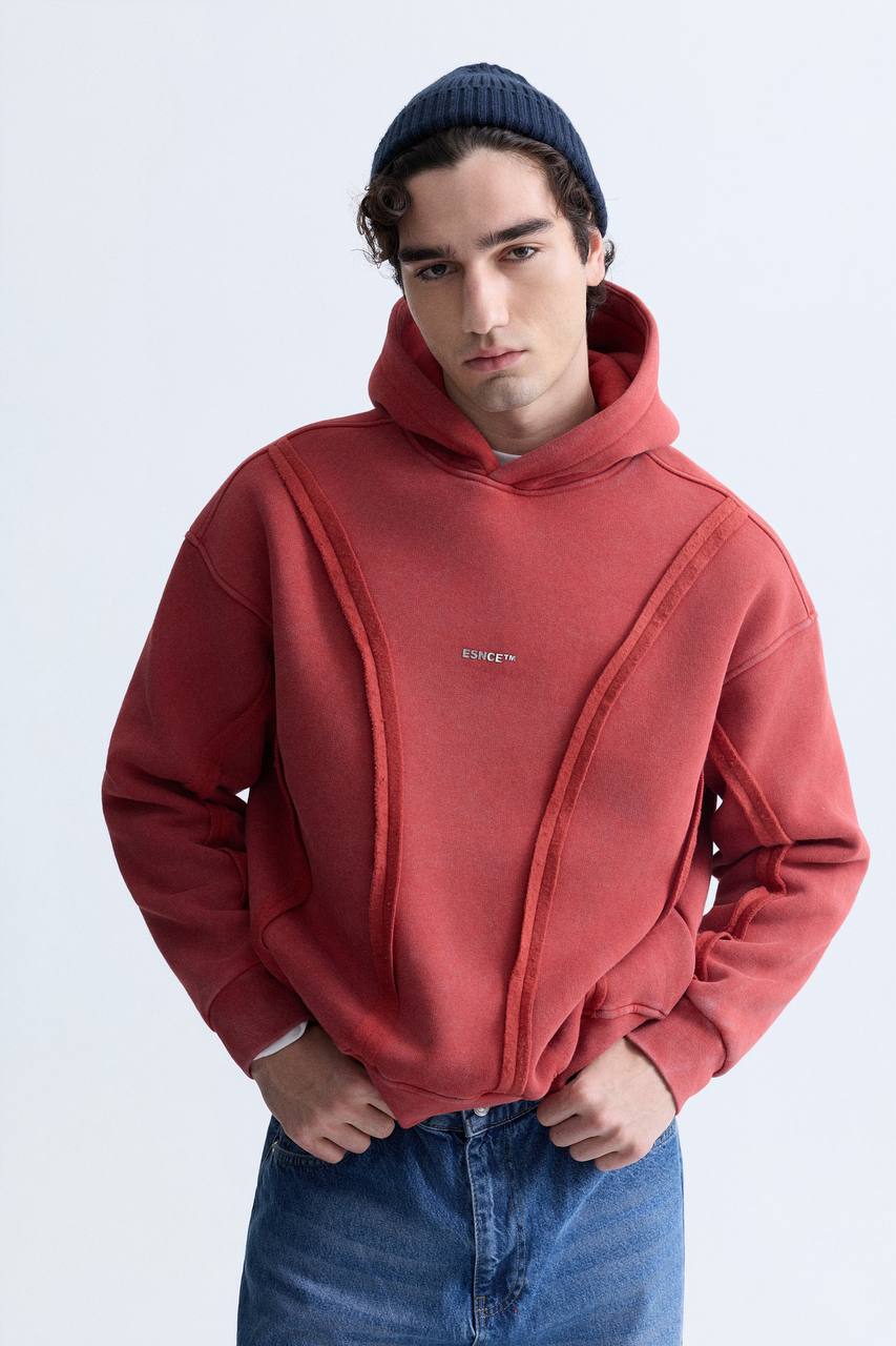 HOODIES WASHED ESNCE ORANGE ES E71-191