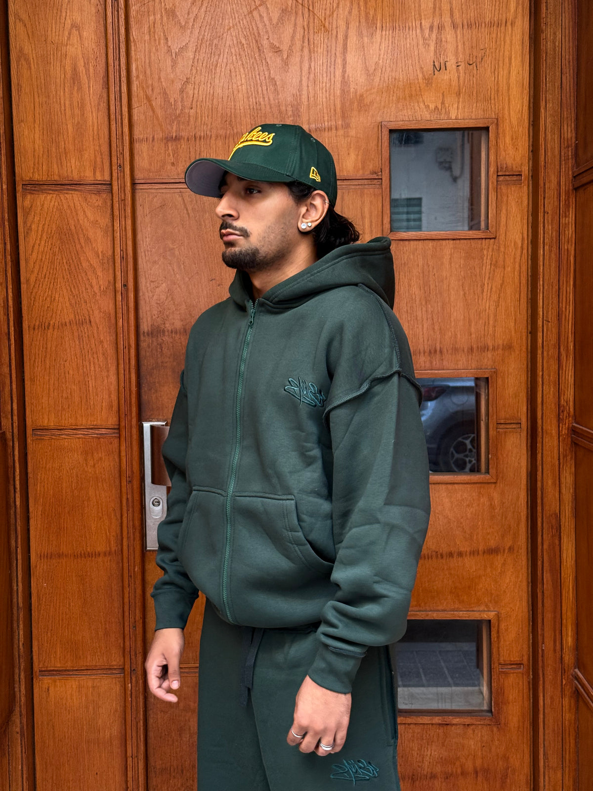 ENSEMBLE ZIP BRODERIE JL GREEN
