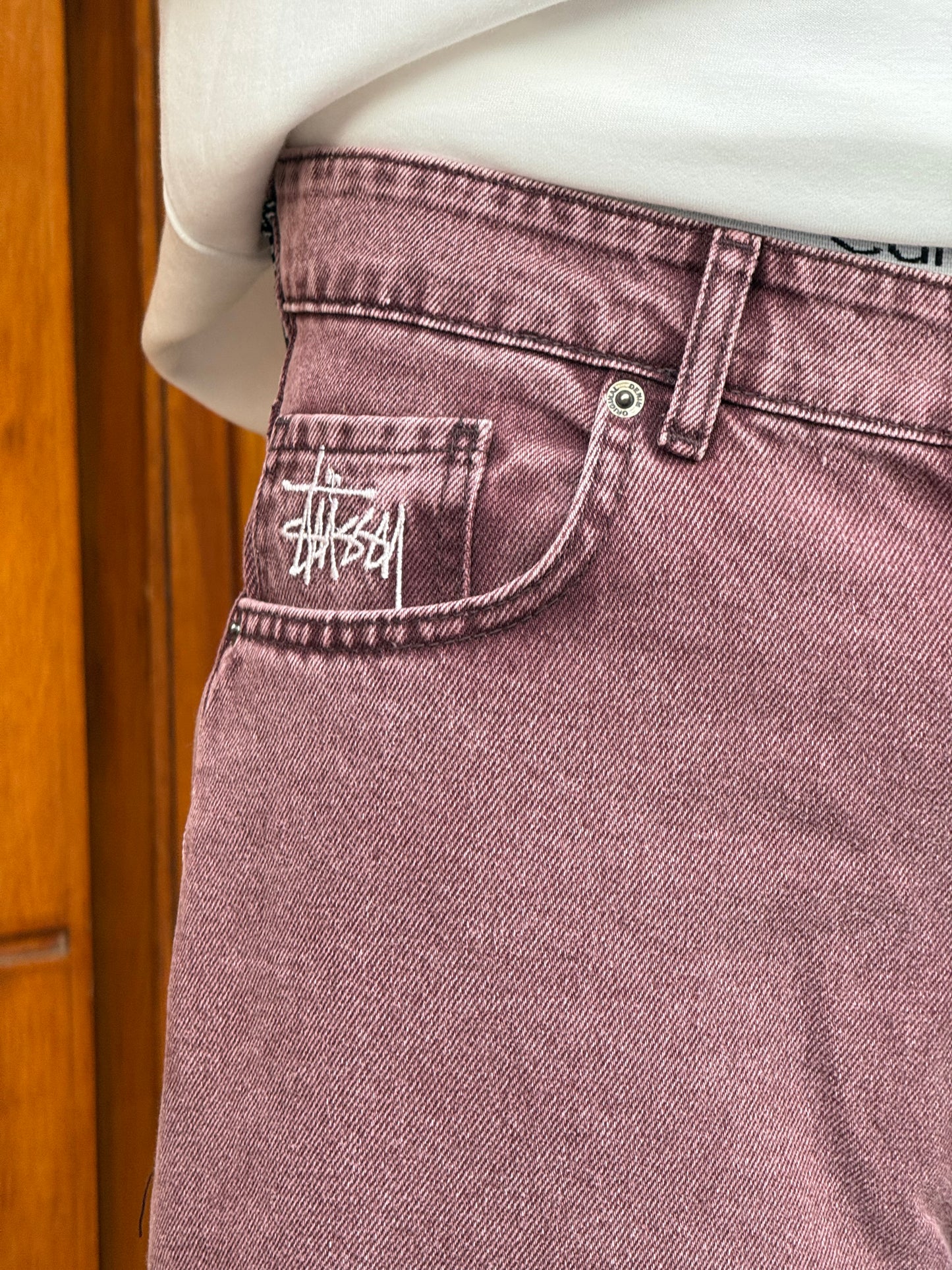 SUPPER BAGGY STUSSY BURGUNDY