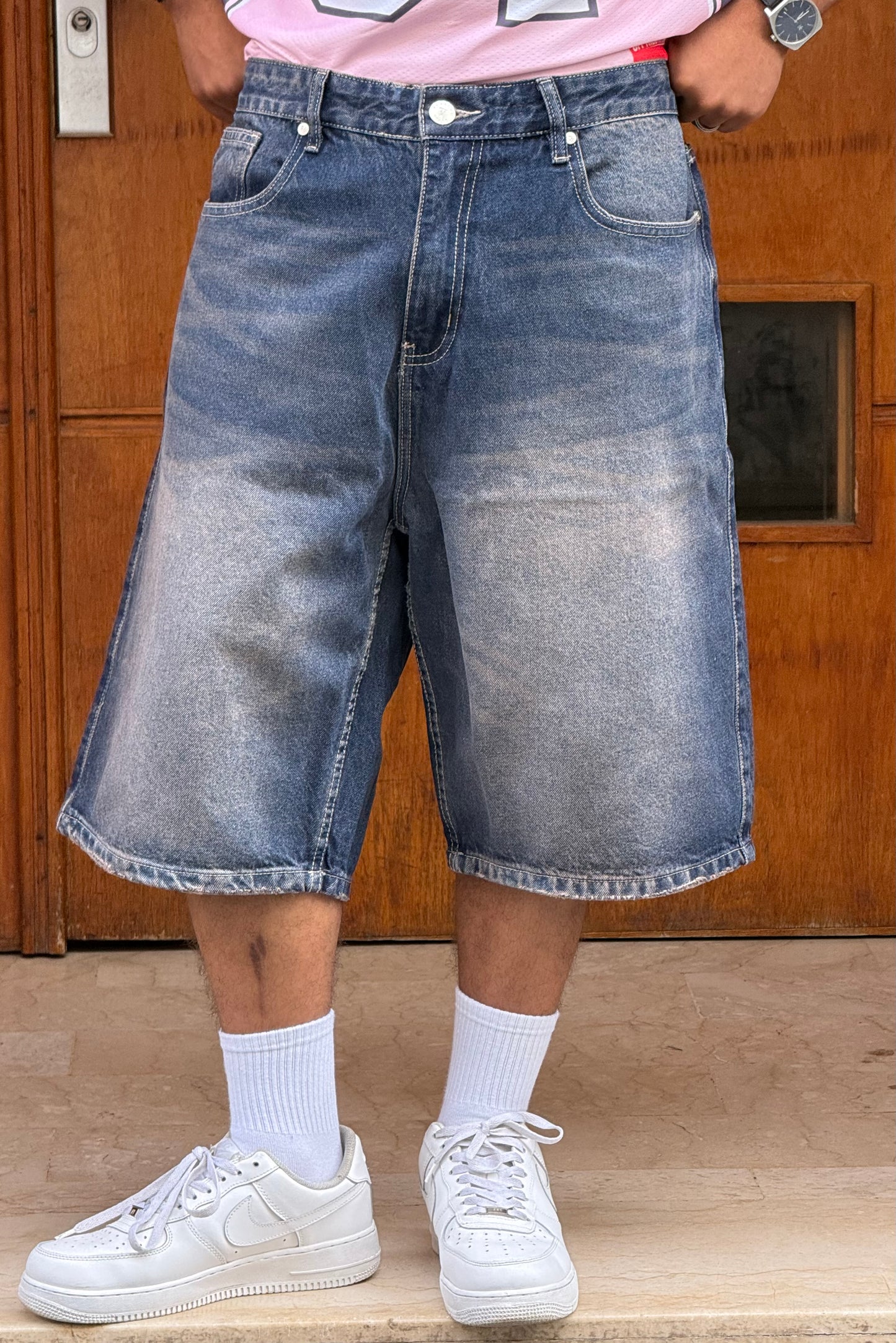 BAGGY JORTS TORNADO STYLE (DIRTY ROSE)