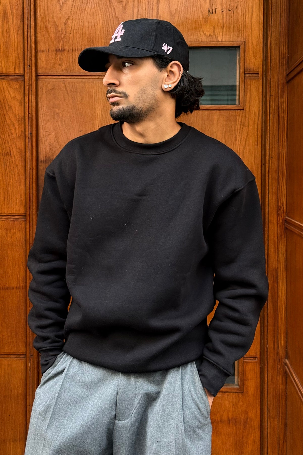 SWEATSHIRT BASIC JL BLACK