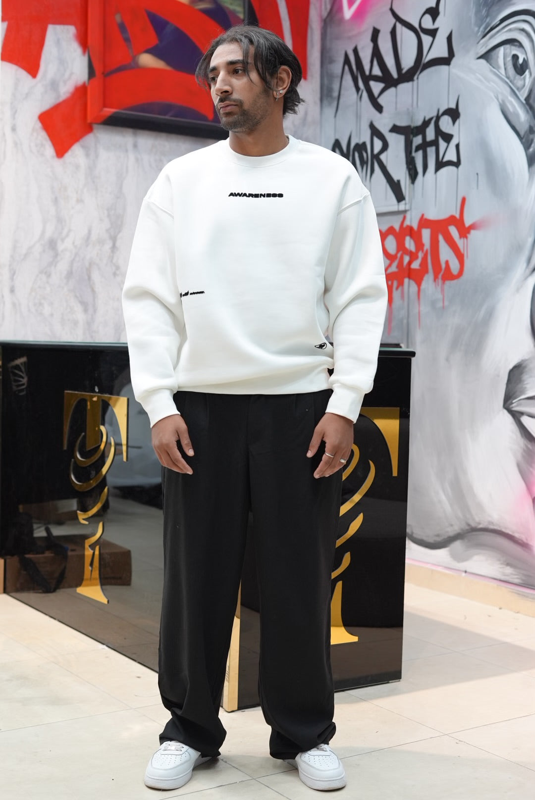 SWEATSHIRT AWARENESS WHITE 257019