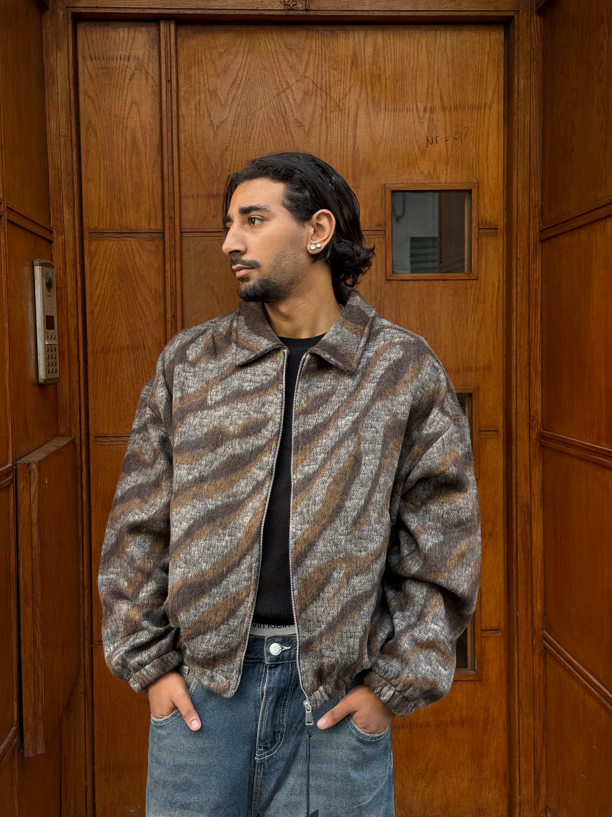 JACKET ZEBRA BROWN PZ