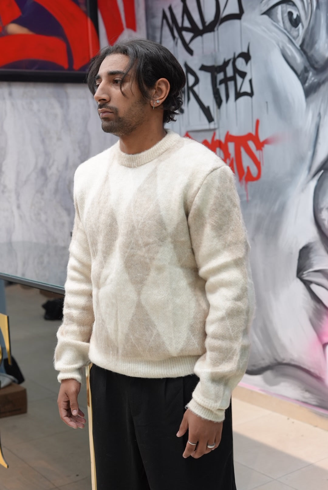 TRIKKO JACQUARD BEIGE V60-19