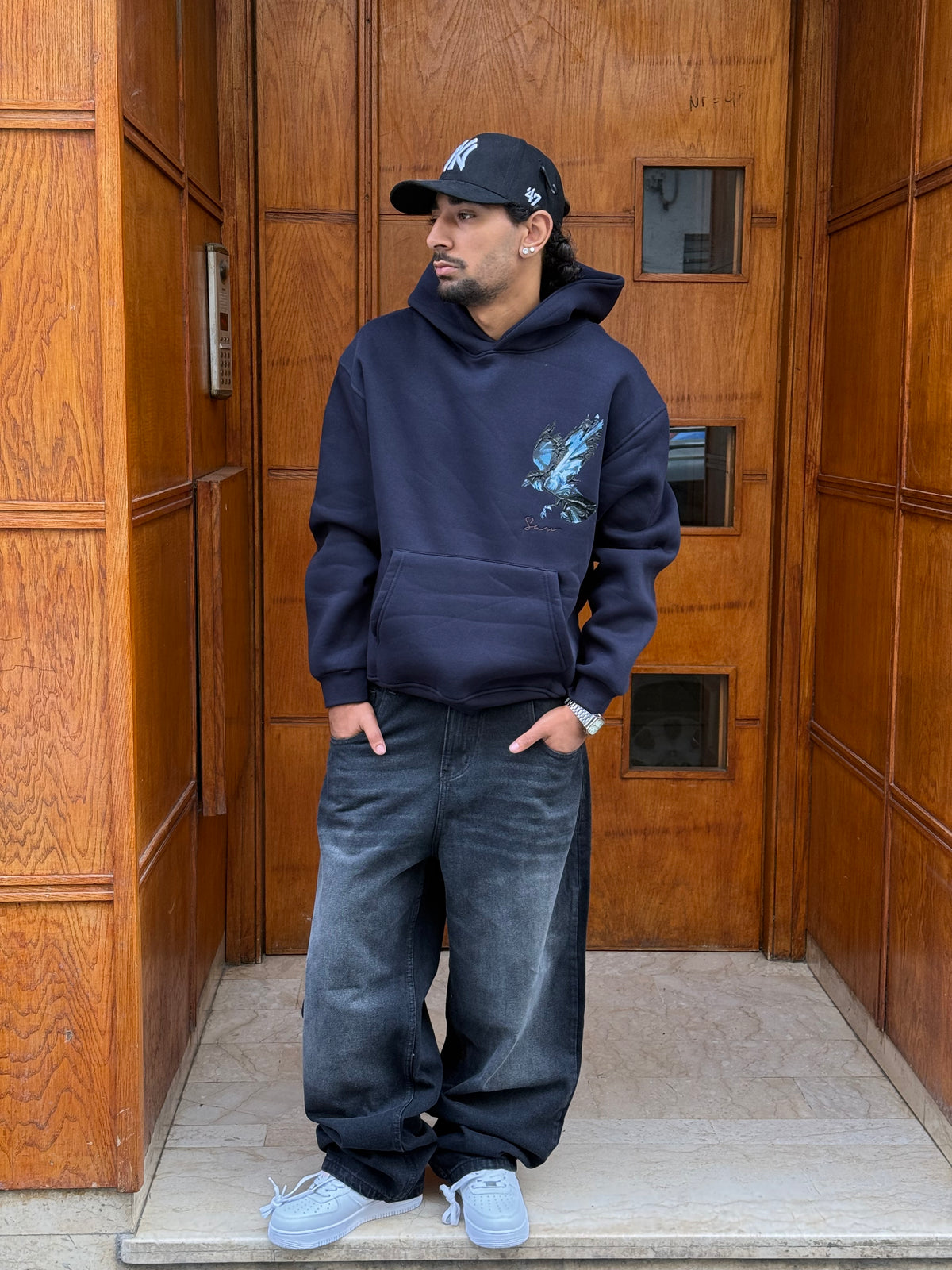 HOODIES SW NAVY BLUE 5243