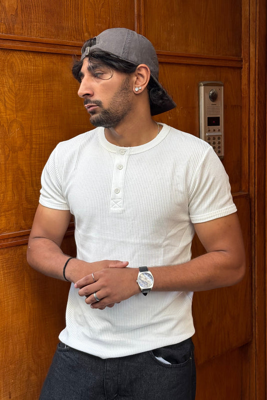 T-SHIRT SLIM FIT WHITE NGR 998